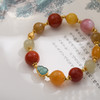 【普陀山】福运连绵 多宝手链14mm大蜜蜡 南红 925银 镀金 蓝水葫芦  多宝手链 商品缩略图3