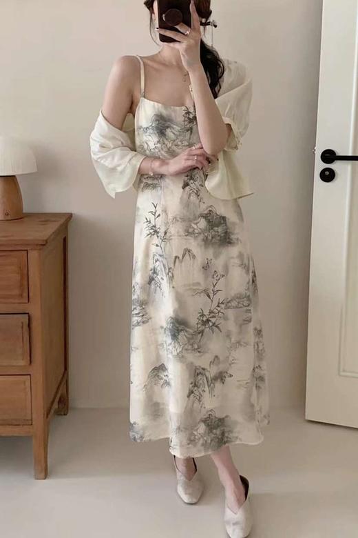 ELLA JADE 水墨山印花新中式套装 20705 商品图3