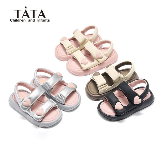 心选丨TATA女童夏季软底平底凉凉鞋TT5233 商品图0