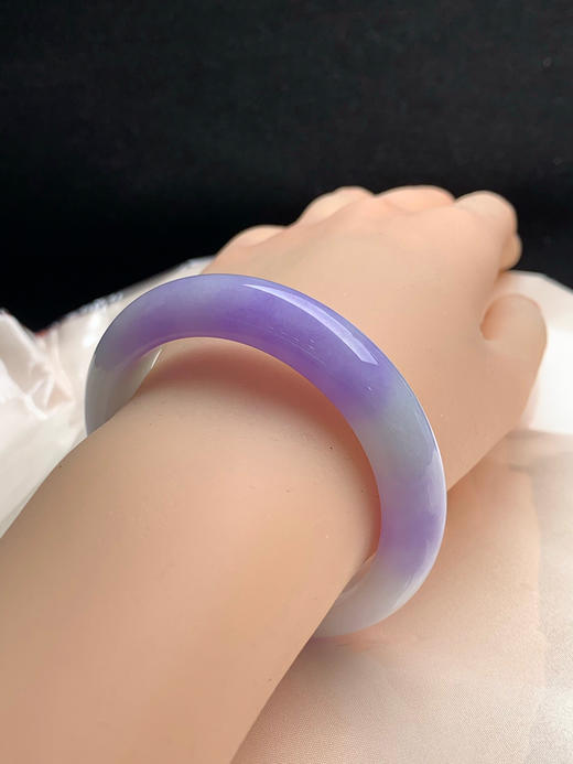 620339，53圈口，紫罗兰正圈平安镯，飘浓紫色 商品图4