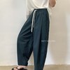 「K」洛诗琳13411极简松弛感萝卜裤2025夏季宽松慵懒休闲裤10407 商品缩略图1