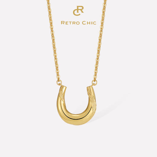 Retro Chic 意大利复古时尚首饰叶子项链 商品图2