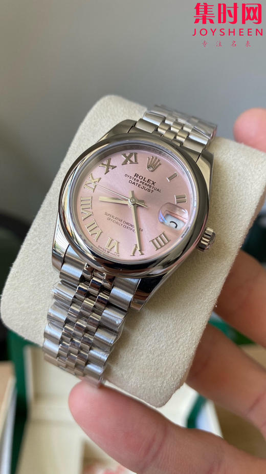 劳力士GS日志31系列 女款日志31mm 粉盘罗马面 女士腕表 2236机 新品劳力士女款蚝式日志型腕表31mm 到货 商品图3