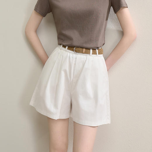 西遇宽松五分裤女夏季新款小个子休闲外穿显瘦高腰薄款短裤K0050881 商品图3