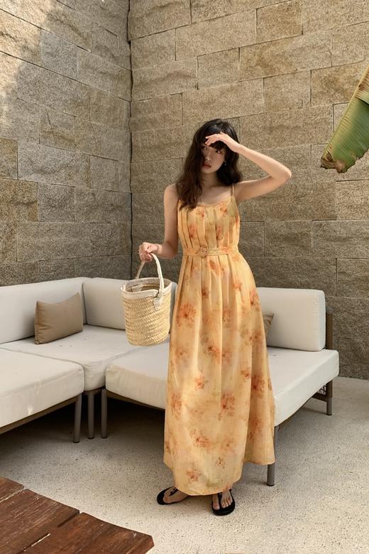 SUMMER & SAGE 晕染度假风吊带连衣裙 20661 商品图3