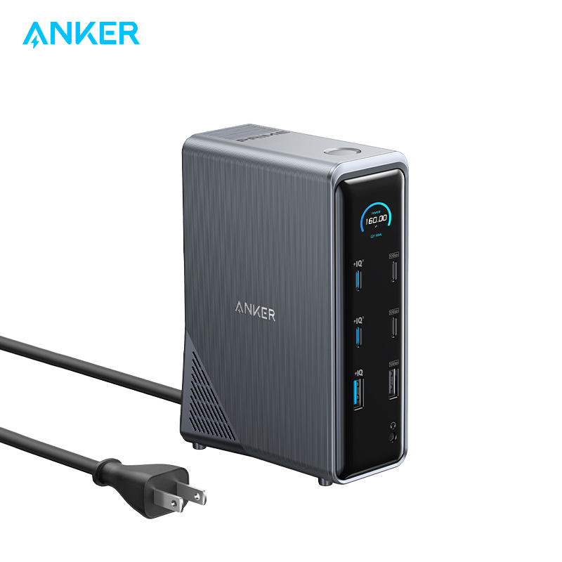 【热销】Anker安克 14合1桌面充电拓展坞 超清HDMI转换器Type-c网线USB分线器配件多口硬盘转换传输 A83B6