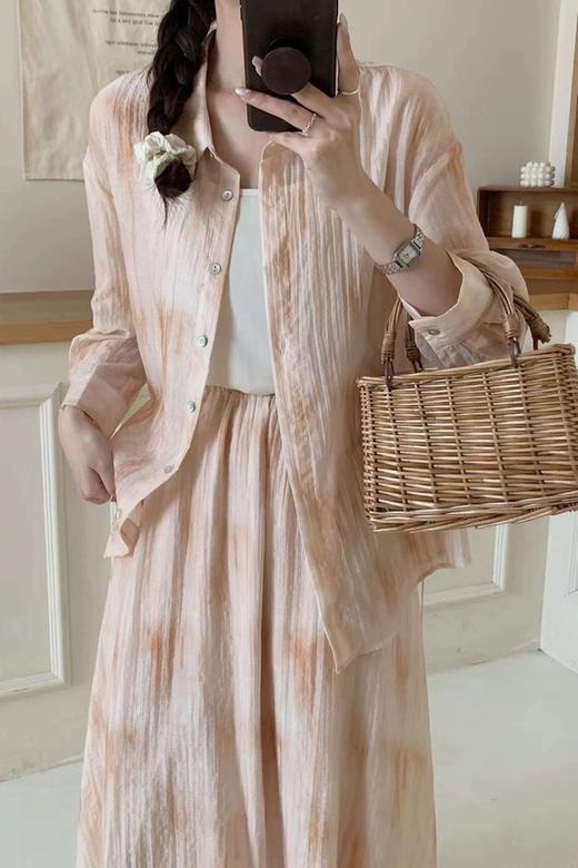 ELLA JADE 设计感晕染宽松防晒套装裙 20715 商品图3