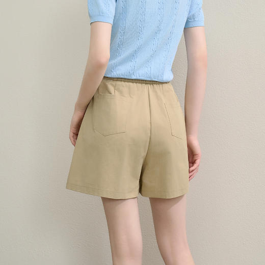 西遇宽松五分裤女夏季新款小个子休闲外穿显瘦高腰薄款短裤K0050881 商品图4