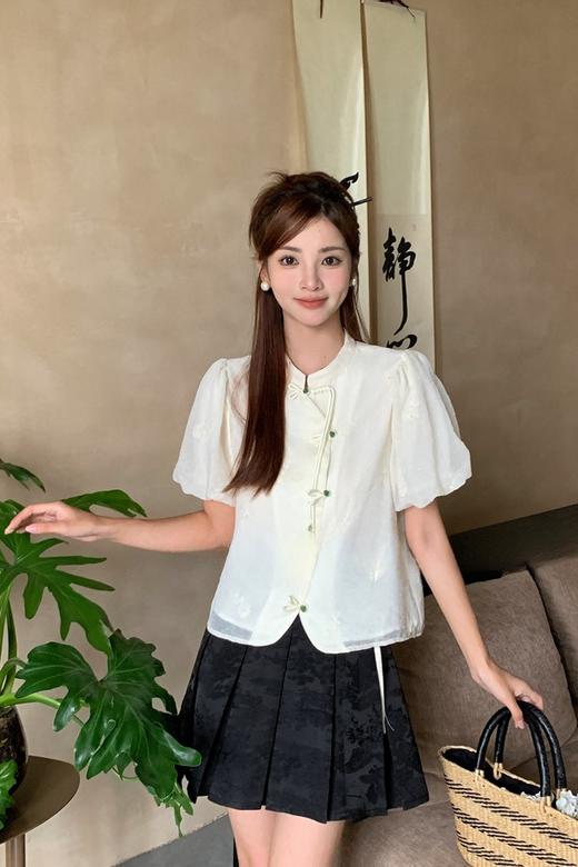 ANSUABEL 新中式复古百褶裙 20664 商品图1