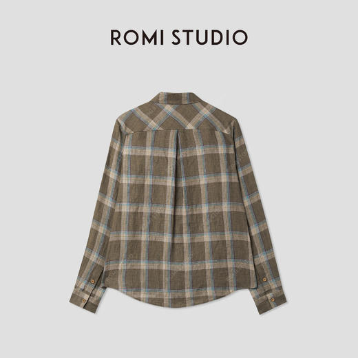 ROMI STUDIO“复古文艺”美式亚麻衬衫外套RWCRS04638 商品图1
