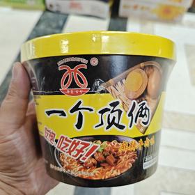 华夏百分一个顶俩方便面麻辣牛肉味190g