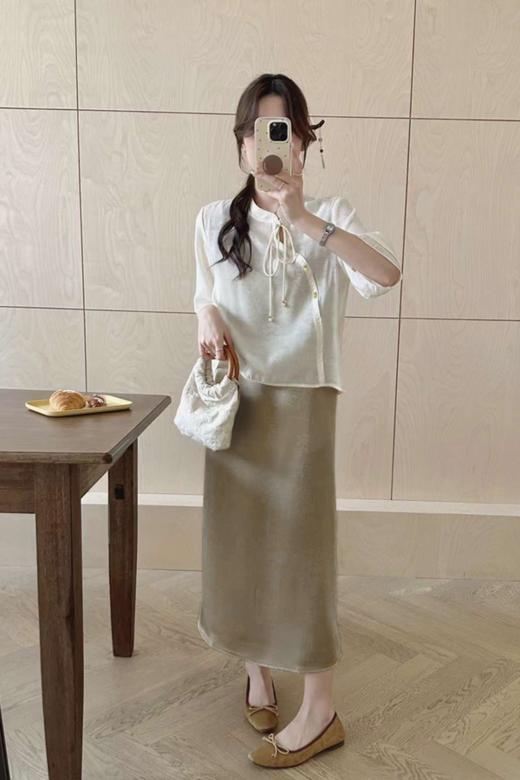 ELLA JADE 素颜中式国风上衣a字半身裙套装 20691 商品图0
