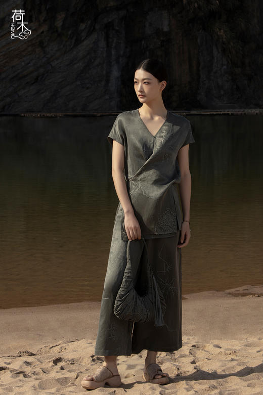 荷木HEMU丨青篱·宽腿裤 商品图1