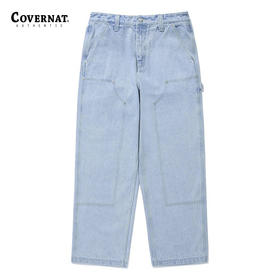 covernat韩国潮牌九分裤时尚休闲卡彭特宽松牛仔裤2024春夏新品CO2401PT08