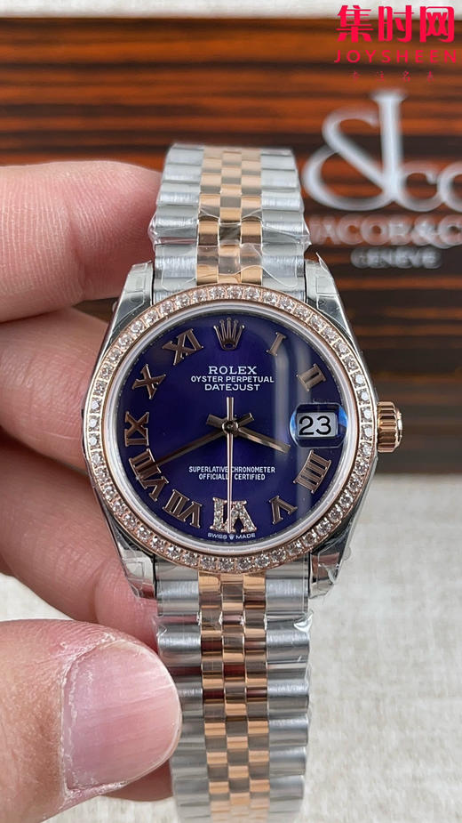 Rolex劳力士GS日志型系列 女款31mm 日志31系列 间玫金紫盘 女士腕表 搭载改Cal.2236 商品图1