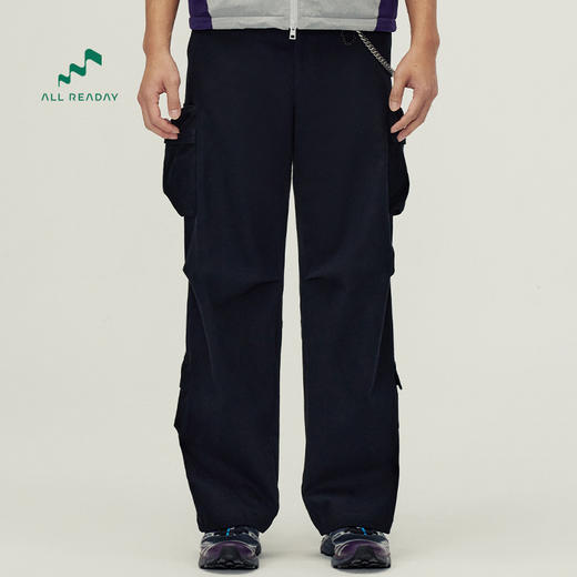 【好货清仓 硬核机能风 花岗岩肌理水洗工艺】新奇天立体口袋宽松户外直筒工装裤 商品图0