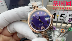 Rolex劳力士GS日志型系列 女款31mm 日志31系列 间玫金紫盘 女士腕表 搭载改Cal.2236
