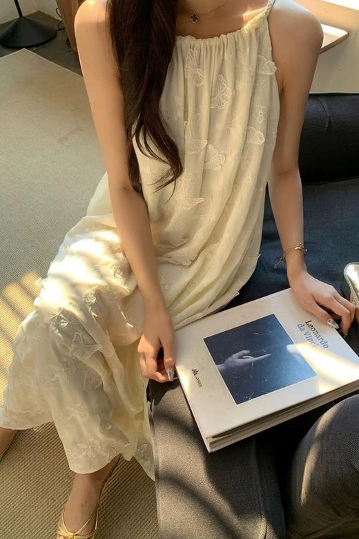 ANSUABEL 度假浪漫提花无袖连衣裙 20526 商品图1