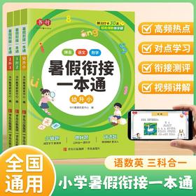 （会员）2025暑假衔接一本通幼升小一升二升三一二三年级语数英暑假学习