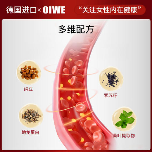 OIWE 纳豆激酶地龙蛋白 德国原装进口 60粒/盒 商品图3