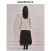 MAXRIENY 浪漫印花复古针织外套女慵懒感气质毛条珍珠扣24冬(货号:MF85JA751) 商品缩略图3