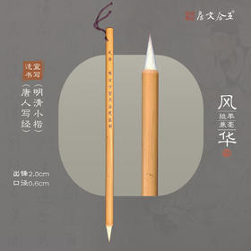 风华丨 兼毫小楷小行草二王一路羊毫加健精临创作使用毛笔