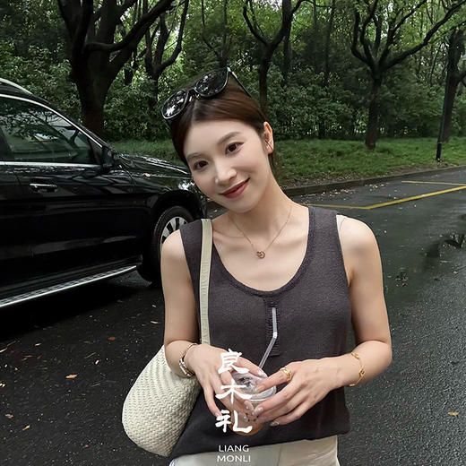 【部分现货】良木礼天丝合纸背心（5893） 商品图0