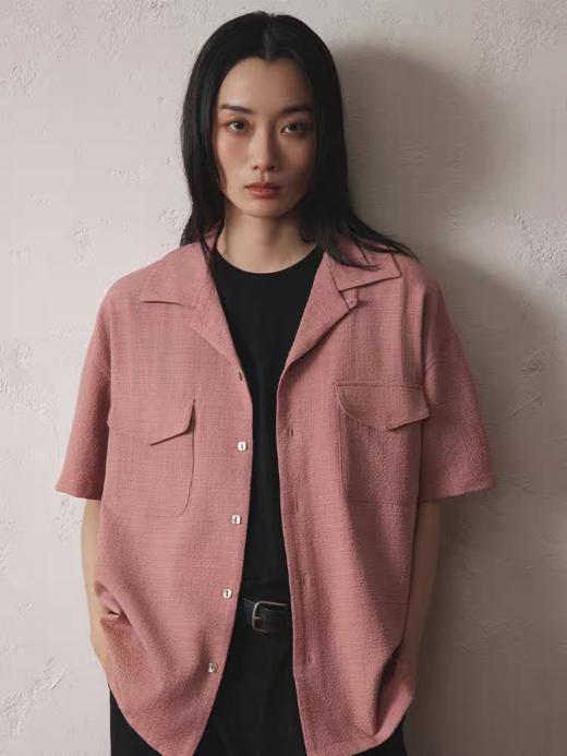 SUPERTOFU(SPTF)/YZ-SS25-S068/泡泡纱古巴领 两袋工装短袖衬衫 商品图1