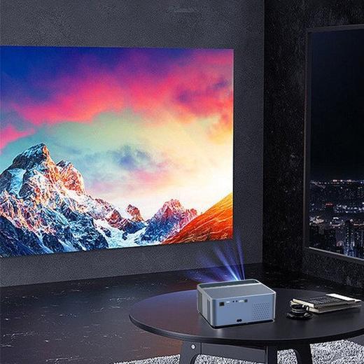 【智能家用高清4k】客厅卧室投影仪 无线投屏手机wifi投影机 自动矫正 商品图1