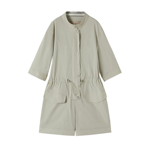 谜底连体裤短袖女2025秋新品设计感挺括时髦可调腰短裤253MK1033 商品图4