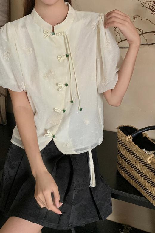 ANSUABEL 新中式复古百褶裙 20664 商品图3