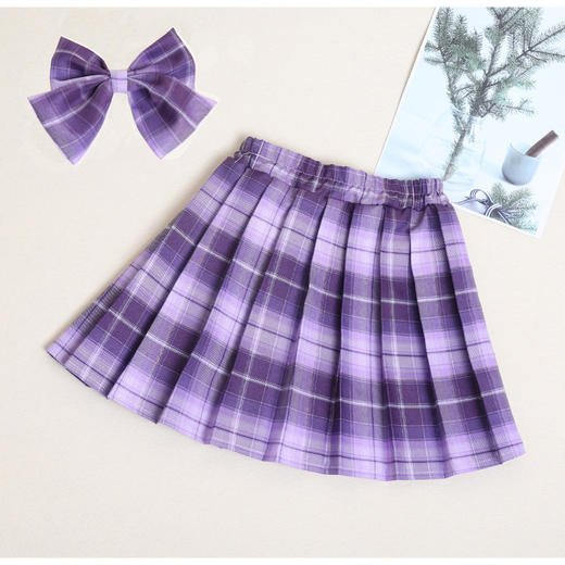 【春夏JK格子裙，高腰显瘦百褶裙！】春夏JK格子裙 女童半身裙 夏季儿童宝宝短裙 高腰显瘦百褶裙韩版-QQ 商品图9