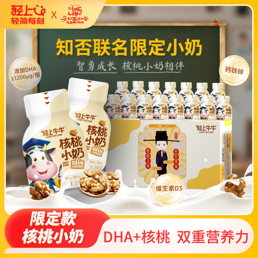 【新品】轻上核桃小奶含乳饮品含DHA和优质蛋白0反式脂肪酸 商品图0