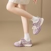 ZHR真皮透气德训鞋女夏季商场同款2025厚底休闲网面紫色阿甘鞋 商品缩略图11