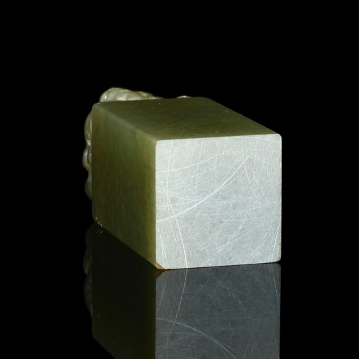 孤品016937-老性丹东冻石兽钮方章-2.5*2.5*6.9cm 商品图4