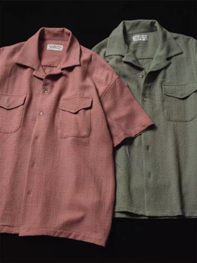 SUPERTOFU(SPTF)/YZ-SS25-S068/泡泡纱古巴领 两袋工装短袖衬衫