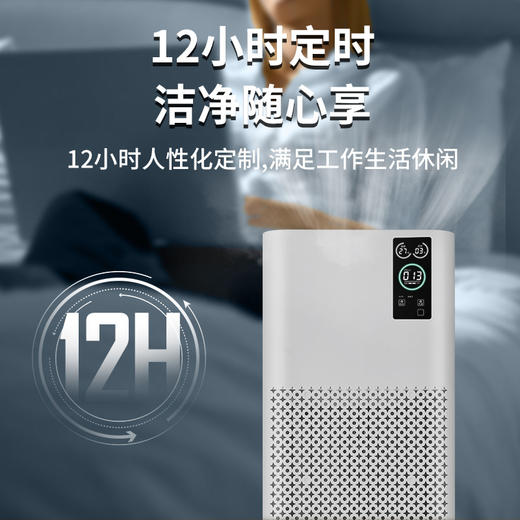 【诺比克智能台式家用除甲醛机】办公室除烟尘雾霾负离子空气净化器 369°无死角净化  商品图3