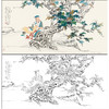 任重山水人物工笔画白描底稿《桐荫著书图》临摹勾线高清打印稿RD65 商品缩略图0