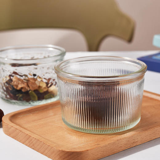 「高颜值！北欧ins风」玻璃碗水果沙拉碗家用吃饭小碗辅食碗米饭碗餐饮用具 商品图1