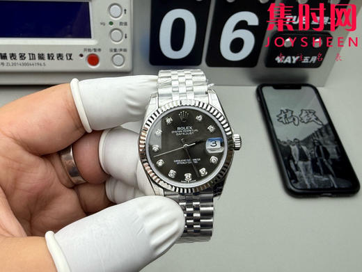 Rolex劳力士GS日志型系列 女款31mm 日志31系列 灰盘钻面 女士腕表 搭载改Cal.2236 商品图0