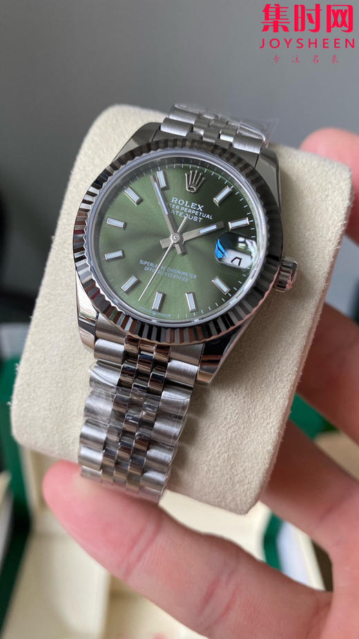 劳力士GS日志31系列 女款日志31mm 绿盘条丁 薄荷绿 女士腕表 2236机 新品劳力士女款蚝式日志型腕表31mm 到货 商品图3