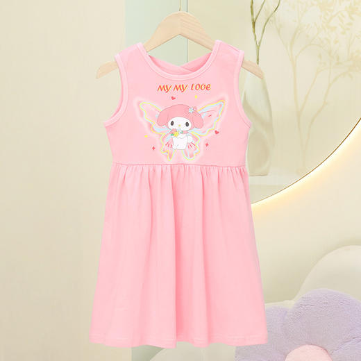 【露背设计，潮酷又飒】新款网红女童连衣裙 夏季童装儿童露背 潮酷又酷又飒 黑色沙滩裙-QQ 商品图1