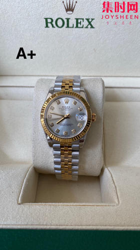 劳力士GS日志31系列 女款日志31mm 间金银白盘钻面 女士腕表 2236机 新品劳力士女款蚝式日志型腕表31mm 到货