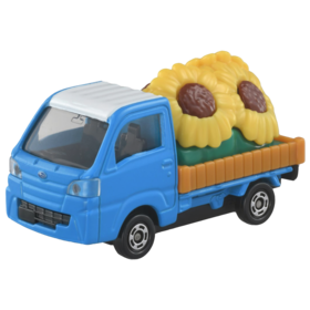 多美卡 仿真车 ＃107-9 斯巴鲁向日葵运输车 车长约6.2cm 车轮悬挂减震