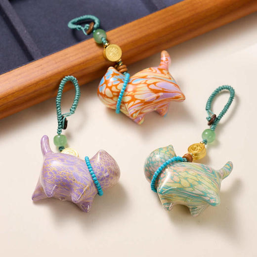 【普陀山】手工招财大漆猫｜檀木雕招财小猫挂件   财财猫咪包包挂件招财猫车挂件 商品图10