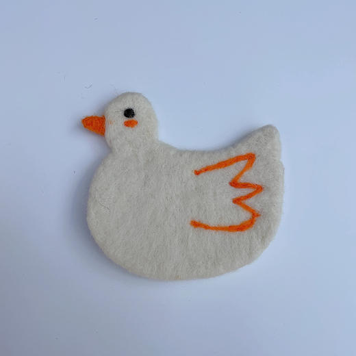 出口日本丑萌加厚可爱卡通猫咪茶杯垫羊毛毡杯垫桌面隔热垫礼物 商品图6