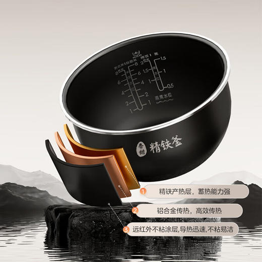 【积分兑换】美的（Midea）电饭煲 家用大容量多功能智能预约电饭锅MB-4C98H 4L 商品图5