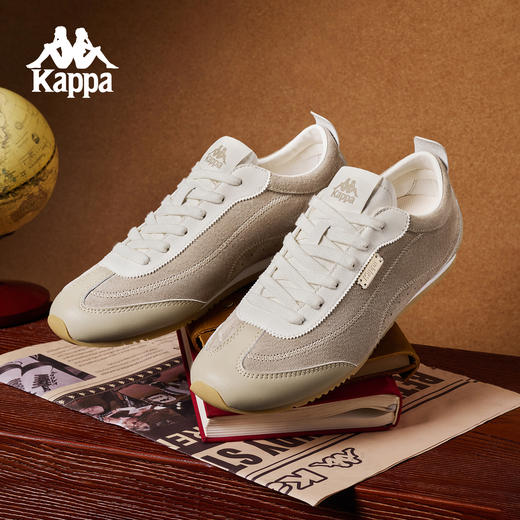 Kappa卡帕背靠背复古德训鞋男女2025新款休闲薄底运动鞋情侣板鞋K0FY5BB13 商品图0