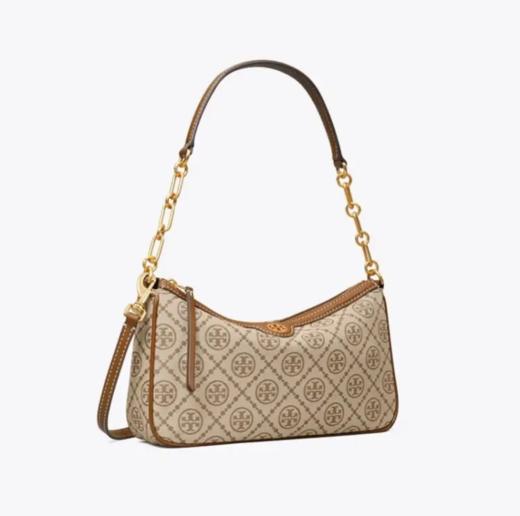 【爆款闪降，仅5单！】Tory Burch/汤丽柏琦 T Monogram提花腋下单肩斜挎包85137 -w 香港直邮 清关约7个工作日 商品图9
