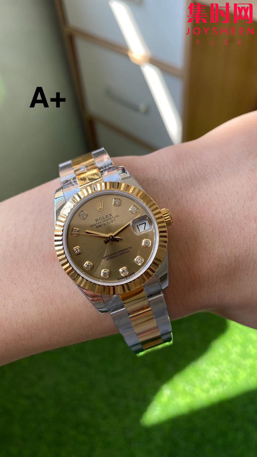 劳力士日志31系列 A+女款日志31mm 女士腕表 升级v2版 2236机 细节再次提升 新品劳力士Rolex女款蚝式日志型腕表31mm 间金钻面 到货 商品图8